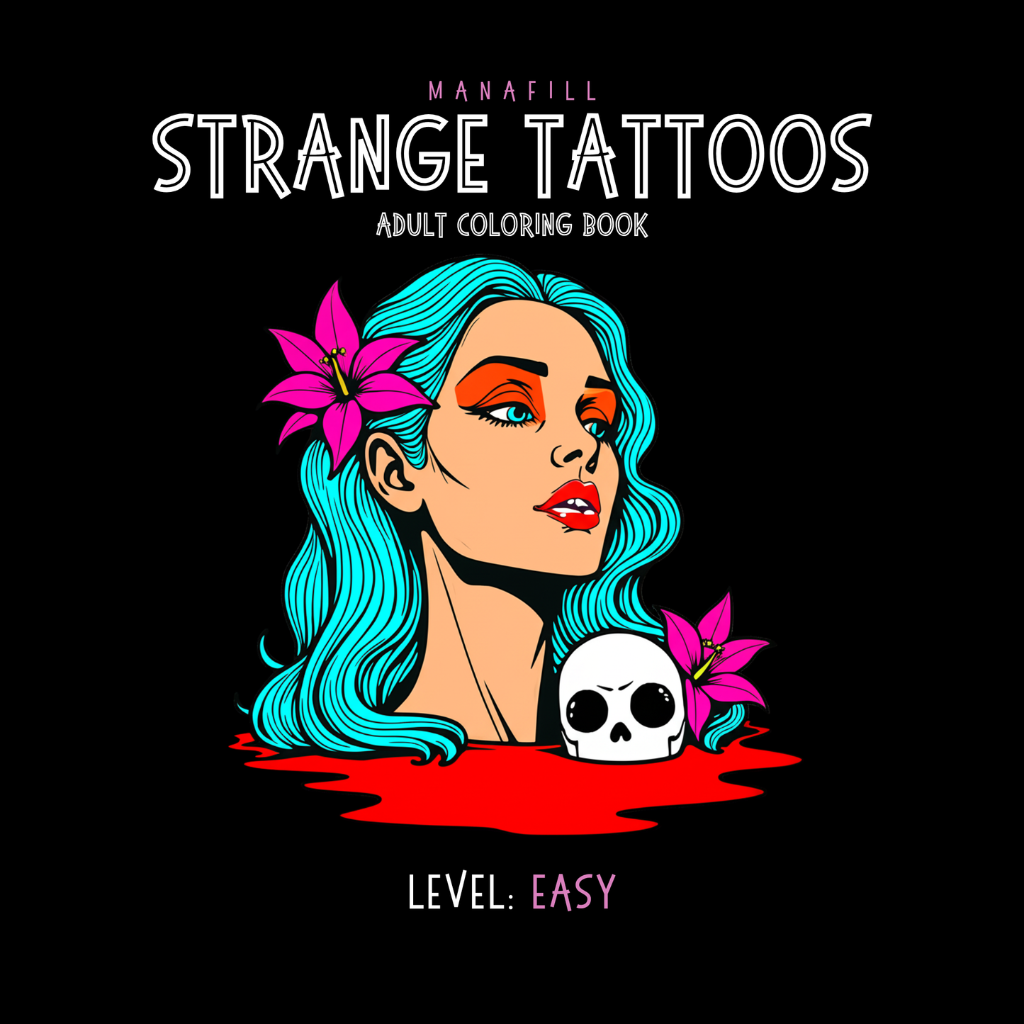 Strange Tattoos: Adult Coloring Book Digital PDF for Print