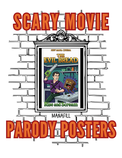 Scary Movie Parody Posters: Adult Coloring Book - Digital PDF for Print