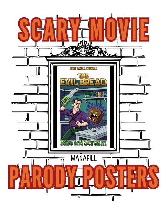 Scary Movie Parody Posters: Adult Coloring Book - Digital PDF for Print
